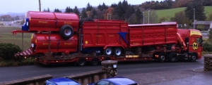 Marshall Agricultural Trailer Manufacturer - DAF Lorry Leaving Factory